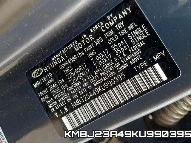 KM8J23A49KU990395 фото 2