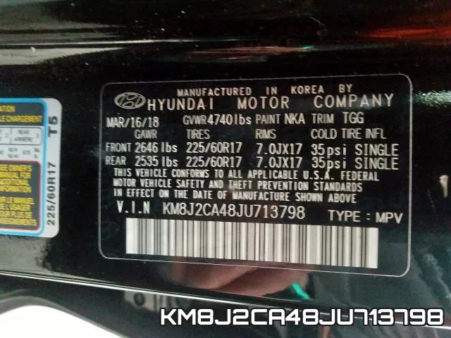 KM8J2CA48JU713798 фото 2