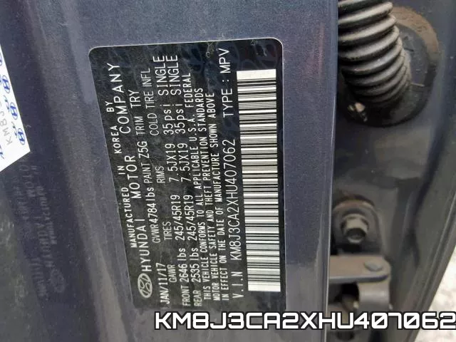 KM8J3CA2XHU407062 фото 2