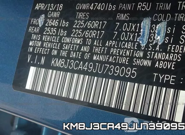 KM8J3CA49JU739095 фото 10
