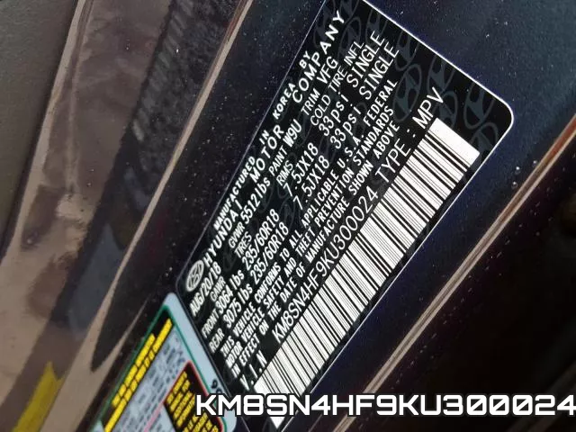 KM8SN4HF9KU300024 фото 2