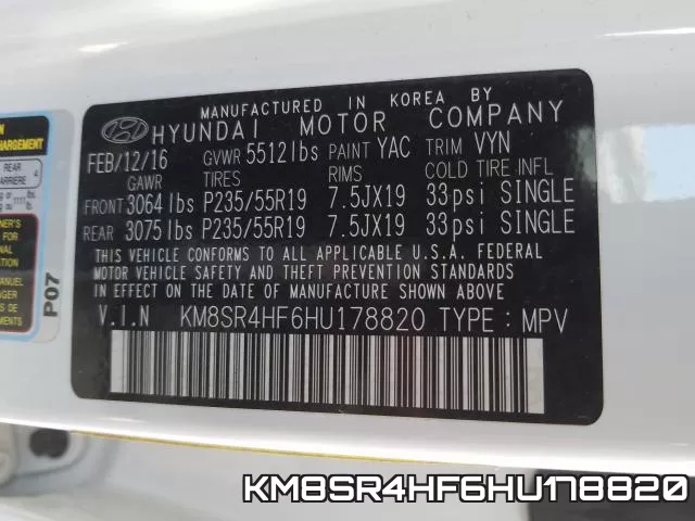 KM8SR4HF6HU178820 фото 2