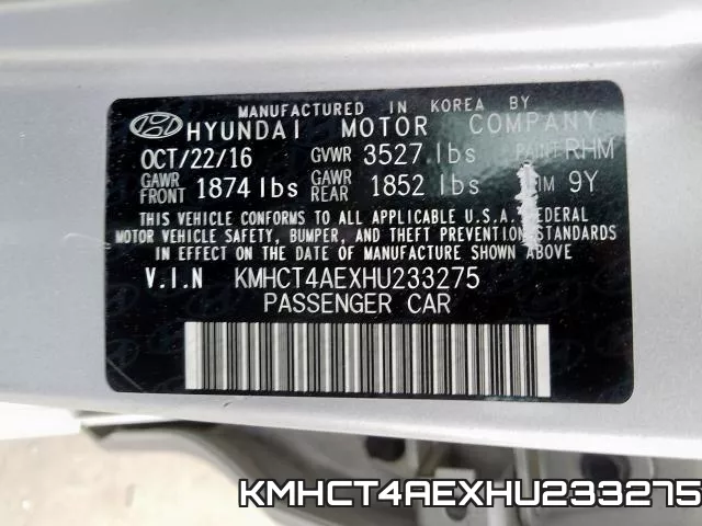 KMHCT4AEXHU233275 фото 2