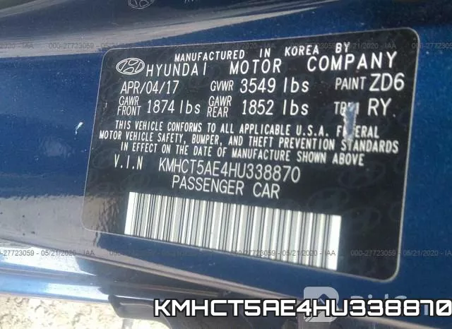KMHCT5AE4HU338870 фото 10
