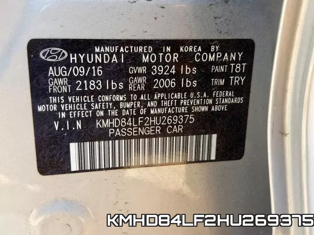 KMHD84LF2HU269375 фото 2