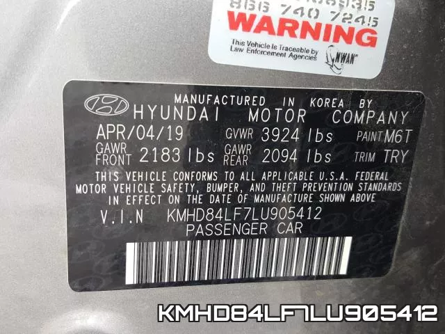 KMHD84LF7LU905412 фото 2