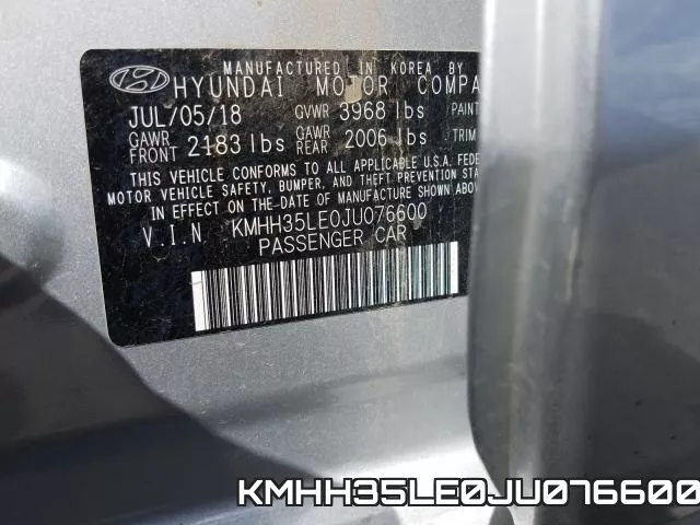 KMHH35LE0JU076600 фото 2