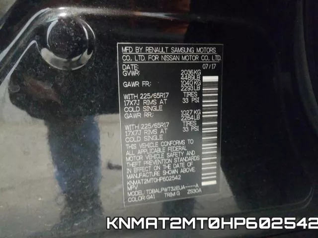 KNMAT2MT0HP602542 фото 2