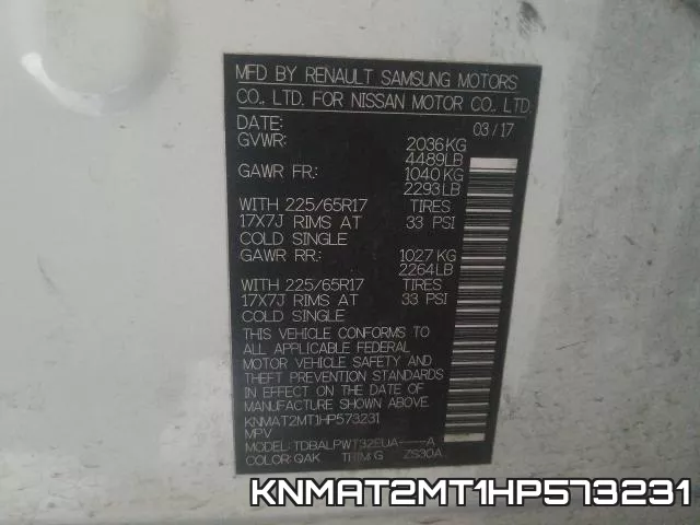 KNMAT2MT1HP573231 фото 2