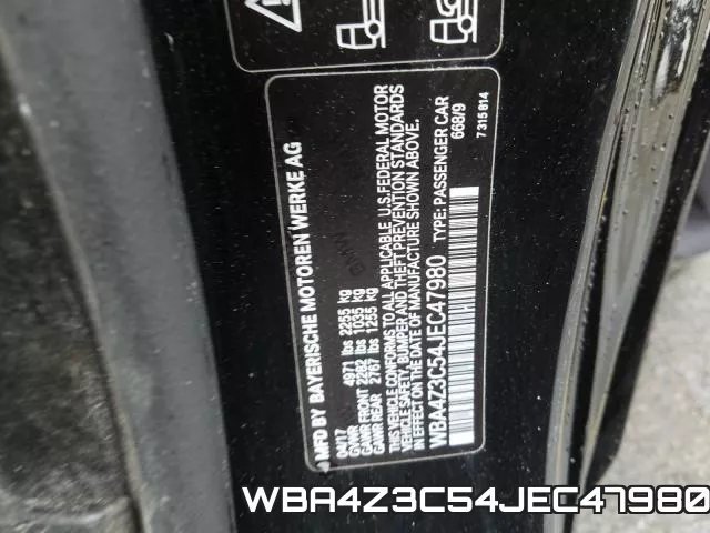 WBA4Z3C54JEC47980 фото 2