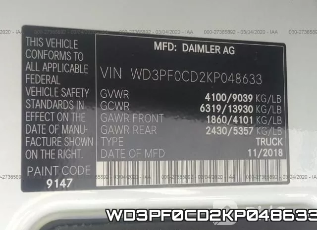 WD3PF0CD2KP048633 фото 10