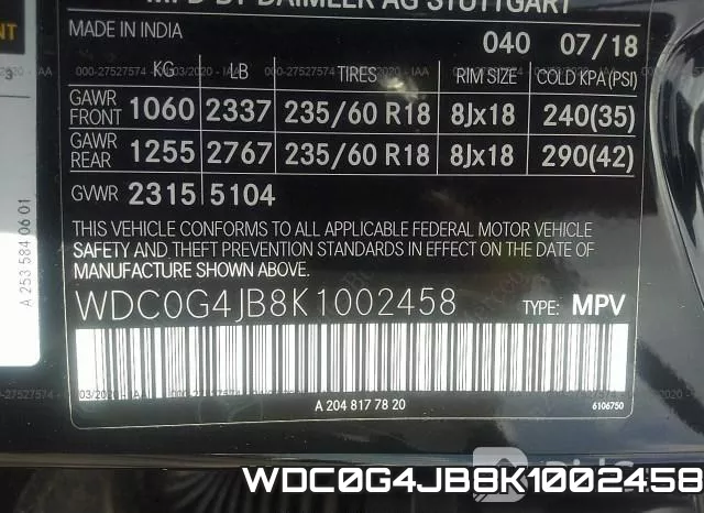 WDC0G4JB8K1002458 фото 10