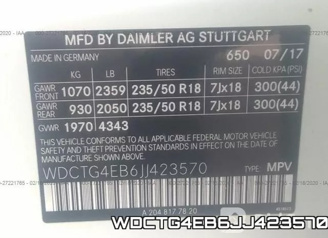 WDCTG4EB6JJ423570 фото 10