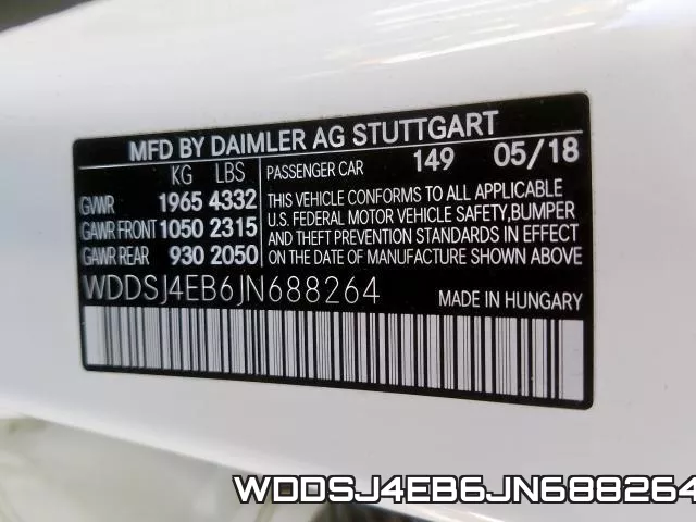 WDDSJ4EB6JN688264 фото 2