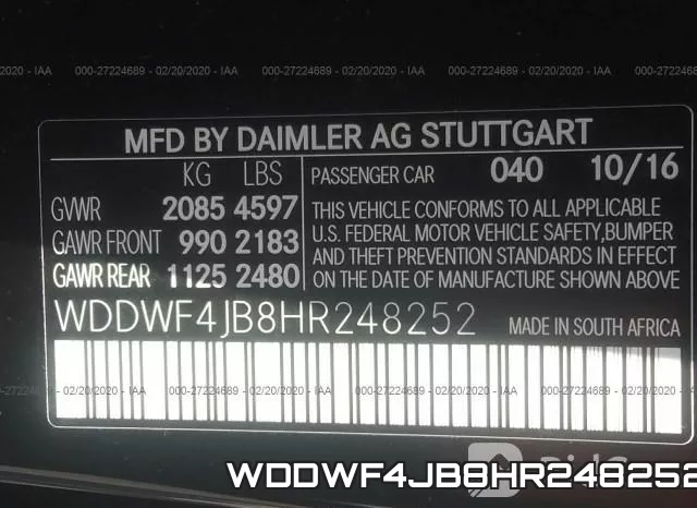 WDDWF4JB8HR248252 фото 10