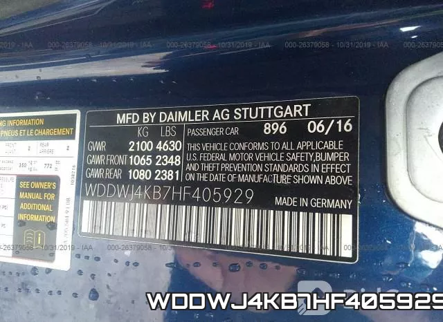WDDWJ4KB7HF405929 фото 10
