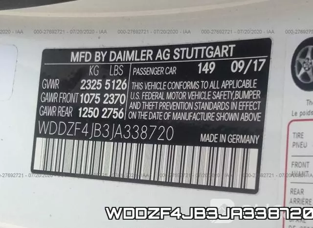 WDDZF4JB3JA338720 фото 10