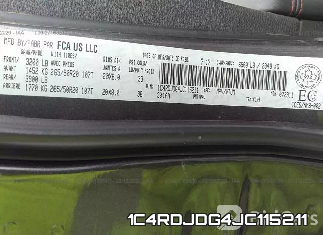 1C4RDJDG4JC115211 фото 10