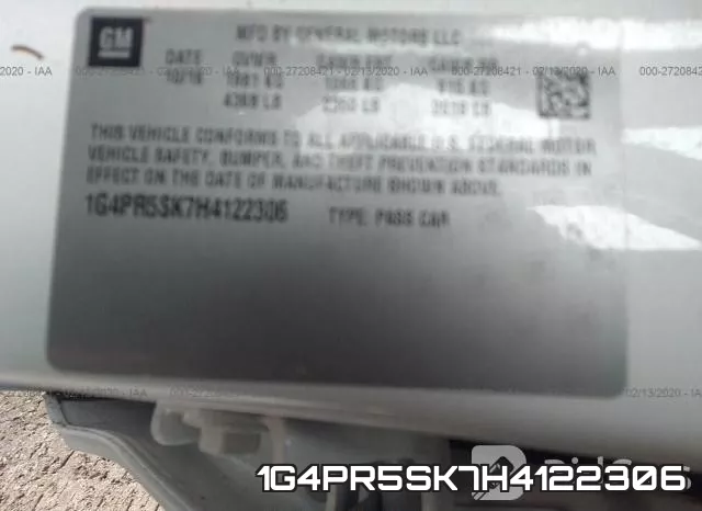 1G4PR5SK7H4122306 фото 10