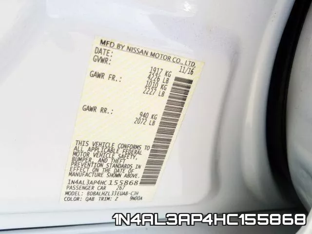 1N4AL3AP4HC155868 фото 2