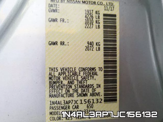 1N4AL3AP7JC156132 фото 2