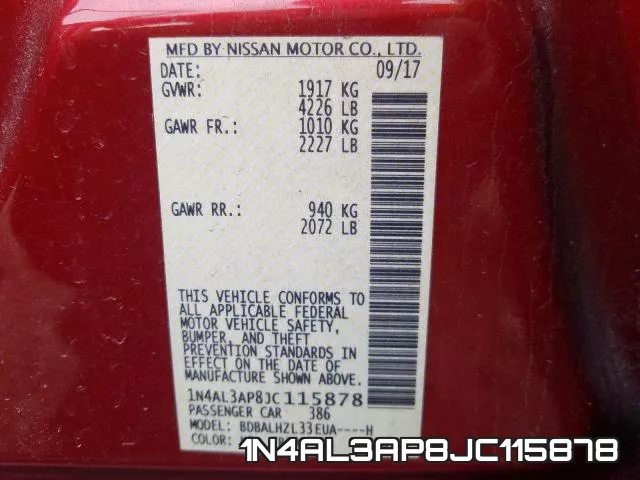 1N4AL3AP8JC115878 фото 2