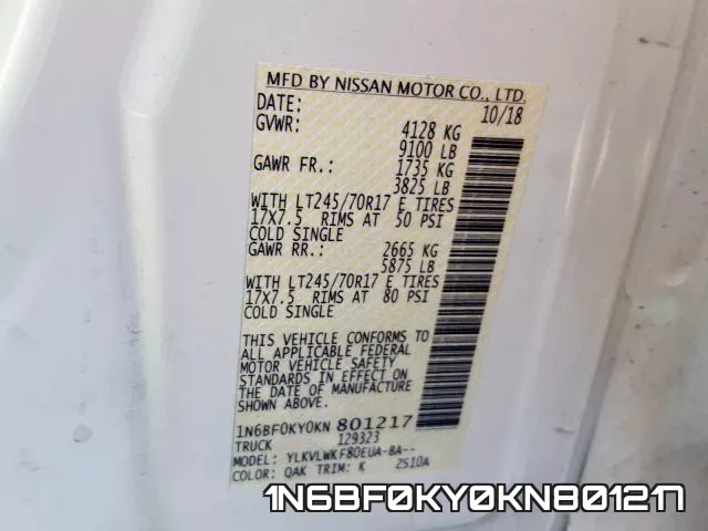 1N6BF0KY0KN801217 фото 2