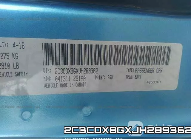 2C3CDXBGXJH289362 фото 10