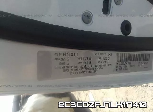 2C3CDZFJ7LH117410 фото 10