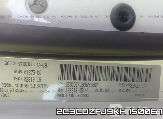 2C3CDZFJ9KH750067 фото 10