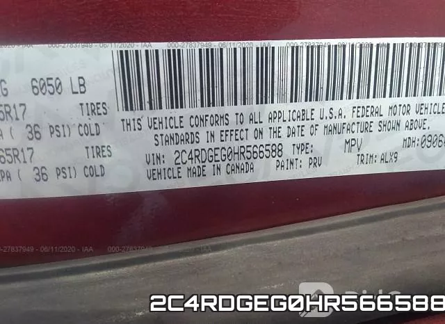 2C4RDGEG0HR566588 фото 10