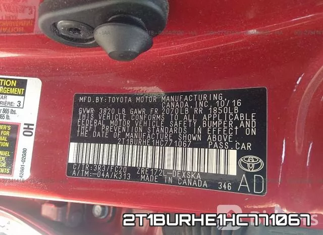 2T1BURHE1HC771067 фото 10