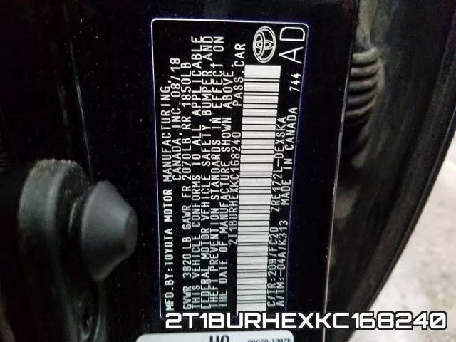 2T1BURHEXKC168240 фото 2