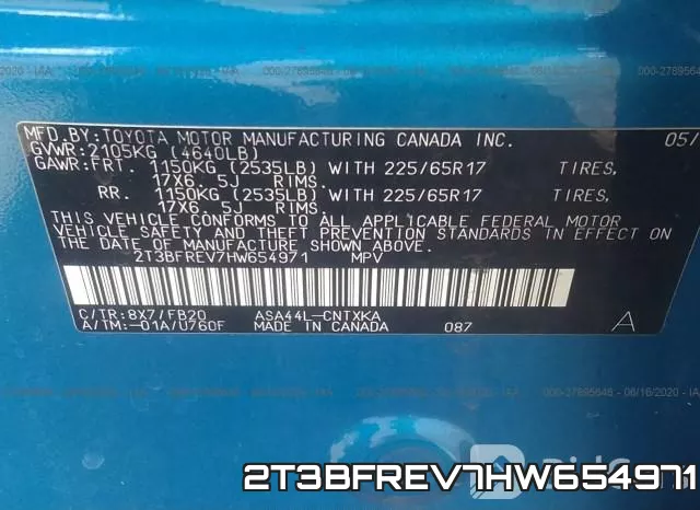 2T3BFREV7HW654971 фото 10