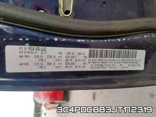 3C4PDCBB3JT172319 фото 2