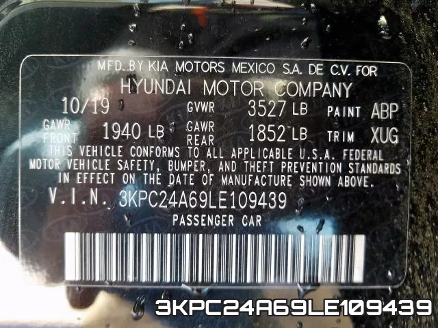3KPC24A69LE109439 фото 2