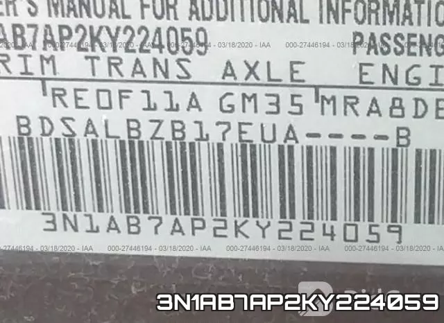 3N1AB7AP2KY224059 фото 10