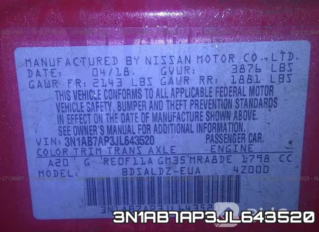 3N1AB7AP3JL643520 фото 10