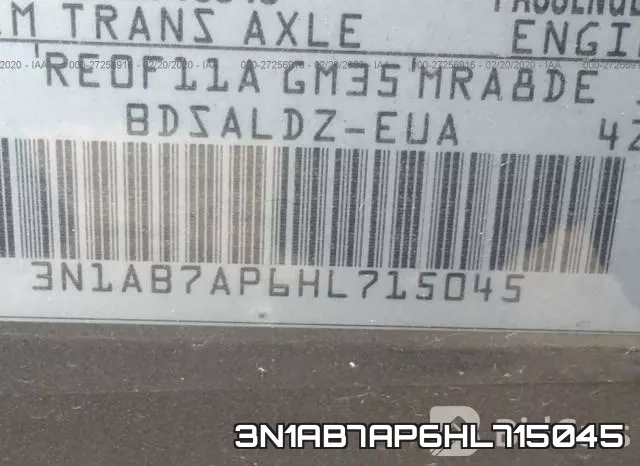 3N1AB7AP6HL715045 фото 10