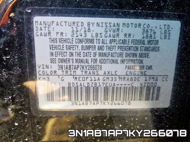 3N1AB7AP7KY266078 фото 2