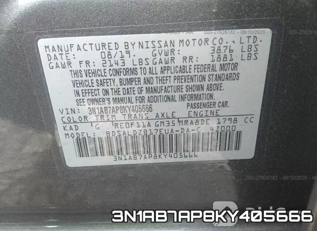 3N1AB7AP8KY405666 фото 10