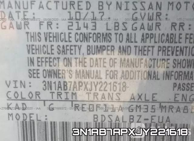 3N1AB7APXJY221618 фото 10