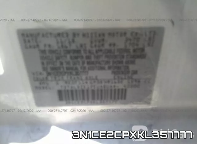 3N1CE2CPXKL357777 фото 10