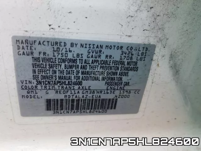 3N1CN7AP5HL824600 фото 2
