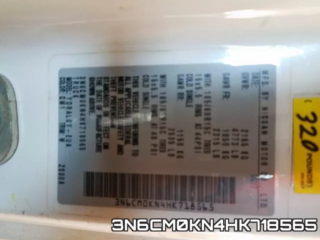 3N6CM0KN4HK718565 фото 2
