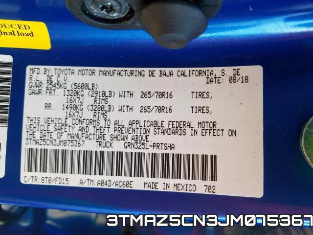 3TMAZ5CN3JM075367 фото 2