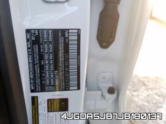 4JGDA5JB7JB180137 фото 2