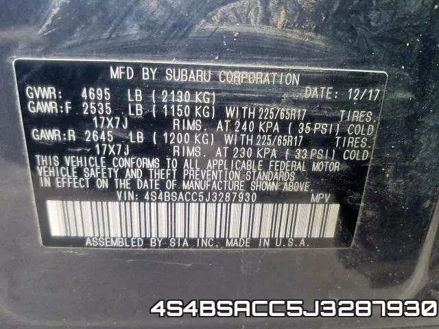 4S4BSACC5J3287930 фото 2