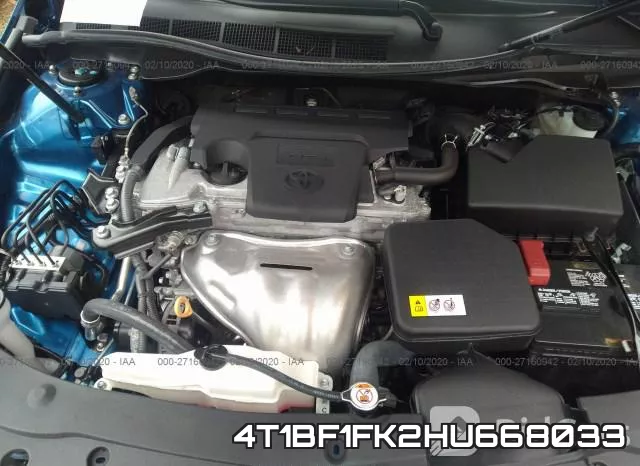 4T1BF1FK2HU668033 фото 2