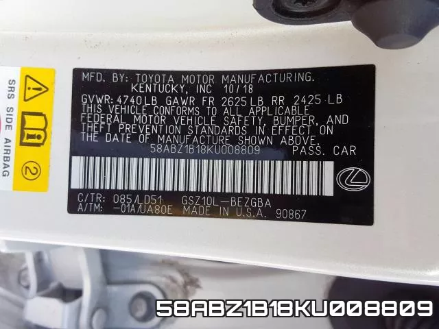 58ABZ1B18KU008809 фото 2